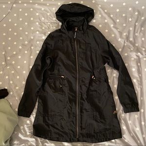 SKECHERS windproof black parka jacket